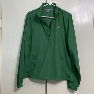 Masters Collection Ladies XL Green Quarter Zip Windbreaker Jacket